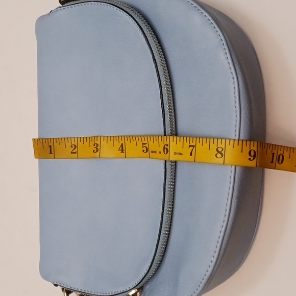 Isabelle size small women's crossbody bag in light blue. - Picture 14 of 17